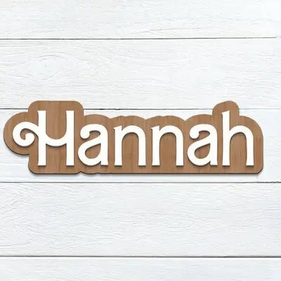 3D Single Wood Name Sign- Personalized