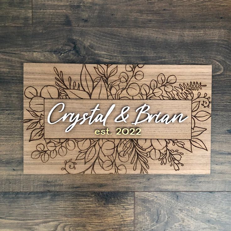 Family name displays decor