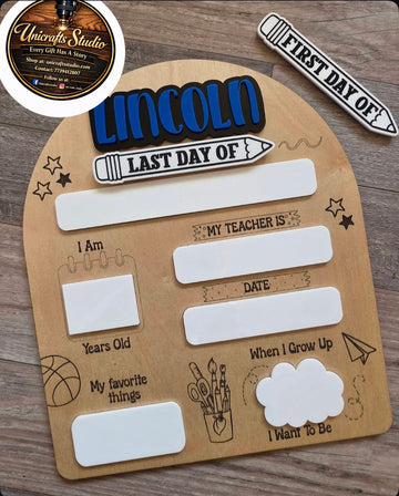 Personalized First & Last Day of School Signs