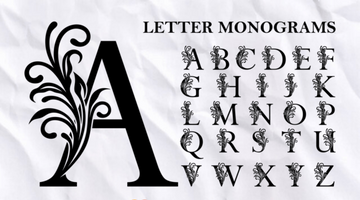 Tumblers 20 Oz /40 Oz- Floral Monogram