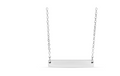 Silver bar necklace 