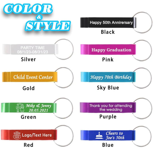 Anodized Bottle Opener Keychain