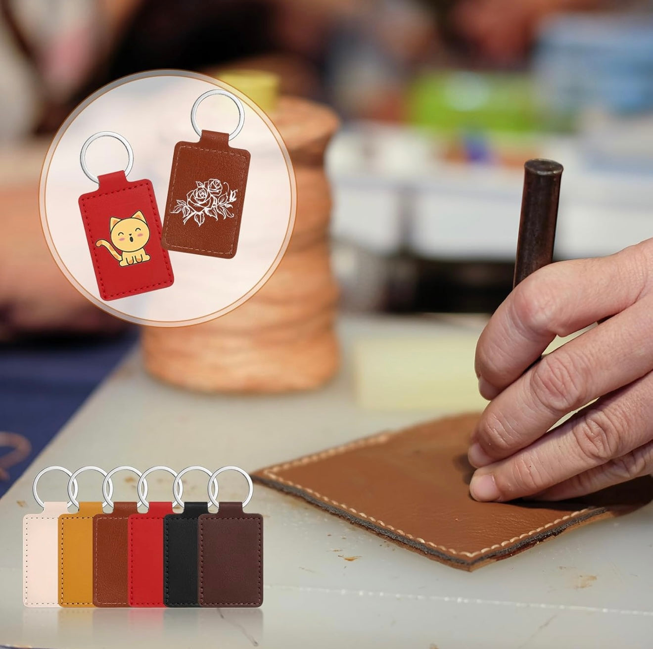 Personalized Rectangle Keychain