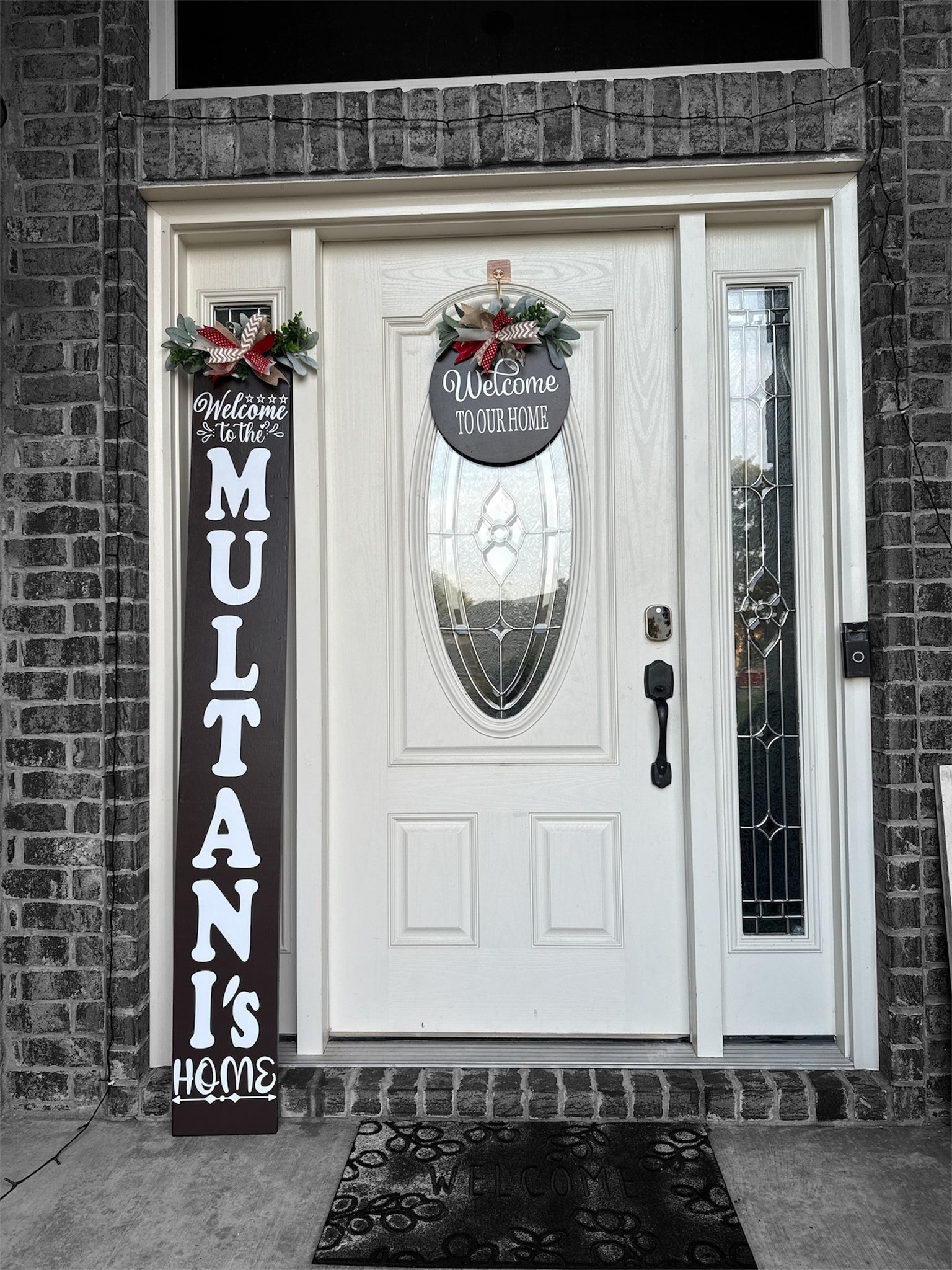 Rectangle & Round Door Sign Set – Wooden Combo