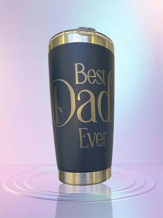 Custom Engraved 20 oz Stainless Steel Tumbler – Black, Blue, Red