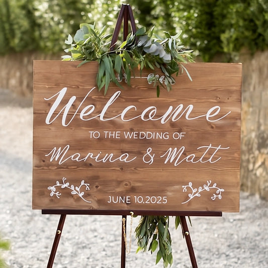 Custom Wooden Wedding Signs – Personalized for Your Special Day