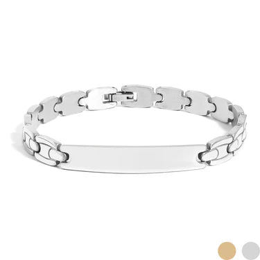 Stainless Steel Men's Blank Bracelet