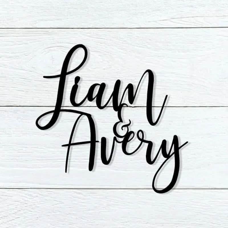 Couple Name Sign - Personalized