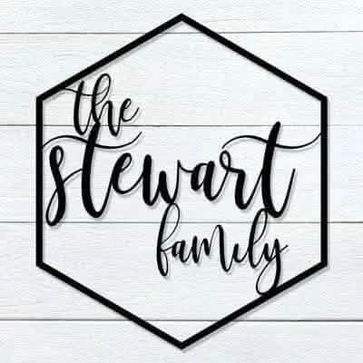 Custom Family Hexagon Wood Last Name Wedding Sign – Personalized Wedding Decor and Home Accent - Personalized