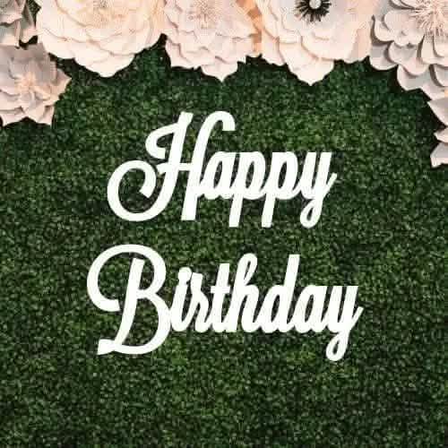 Happy Birthday Wood Sign - Personalized