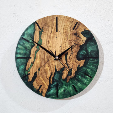 Epoxy Wall Clock Christmas Gift, Unique Epoxy Wall clock