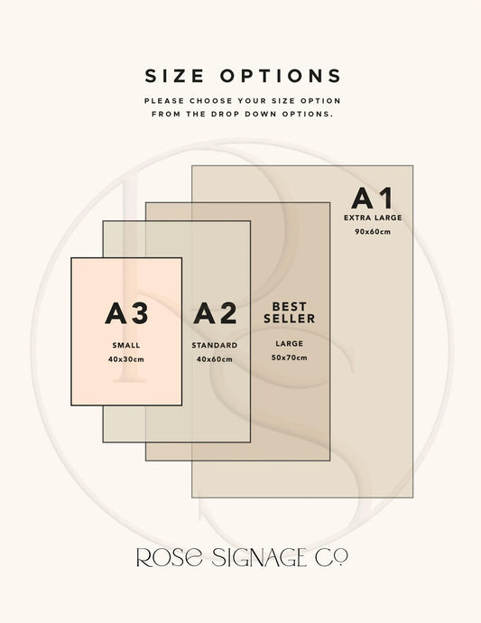 Personalized Acrylic Wedding Welcome Sign — 3D Mirror Name