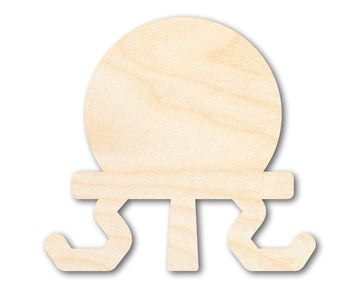 Unfinished Crystal Ball Shape | Craft Cutout | up to 46" DIY Wood Cutout - Unfinished Door Hanger - DIY Craft Shape Blanks - Laser Cut Shapes - Decor Cut Outs
