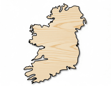 Unfinished Ireland Country Silhouette | DIY Craft Cutout | up to 46" DIY