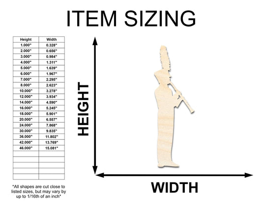 Unfinished Marching Band Shape | Craft Cutout | up to 46" DIY