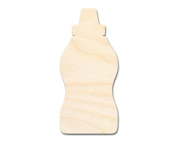 Unfinished Mustard Bottle Shape | DIY Craft Cutout | up to 46" DIY