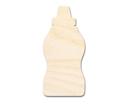 Unfinished Mustard Bottle Shape | DIY Craft Cutout | up to 46" DIY