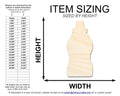 Unfinished Mustard Bottle Shape | DIY Craft Cutout | up to 46