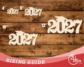 Unfinished Wood 2027 Grad Cap Shape | DIY Craft Cutout | up to 46