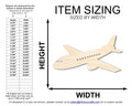 Unfinished Wood Air Plane Shape | DIY Craft Cutout | up to 46