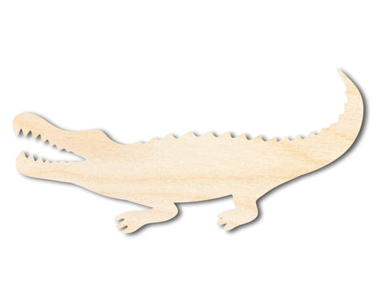 Alligator Shape Wood Cutout - Unfinished Door Hanger - DIY Craft Shape Blanks - Laser Cut Shapes - Decor Cut Outs