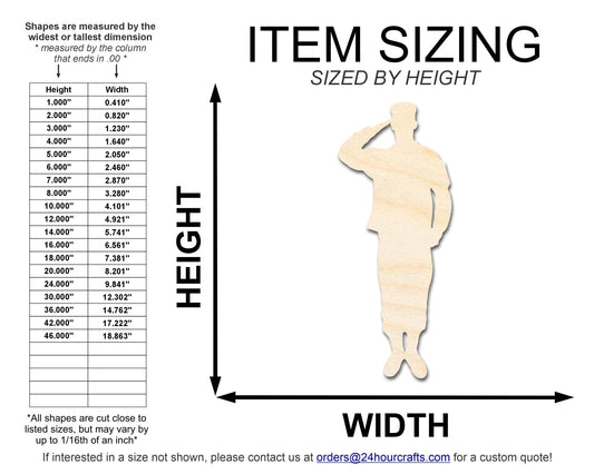Unfinished Wood Cutout – American Hero Shape | Baltic Birch Plywood Craft Supplies