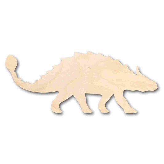 Ankylosaurus Shape Wood Cutout - Unfinished Door Hanger - DIY Craft Shape Blanks - Laser Cut Shapes - Decor Cut Outs