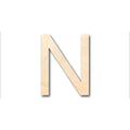 Unfinished Wood Arial Letter N Shape - Craft - Wooden Cut Out Cutouts Blank DIY