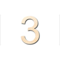 Unfinished Wood Arial Number 3 Shape - Craft - Wooden Cut Out Cutouts Blank DIY