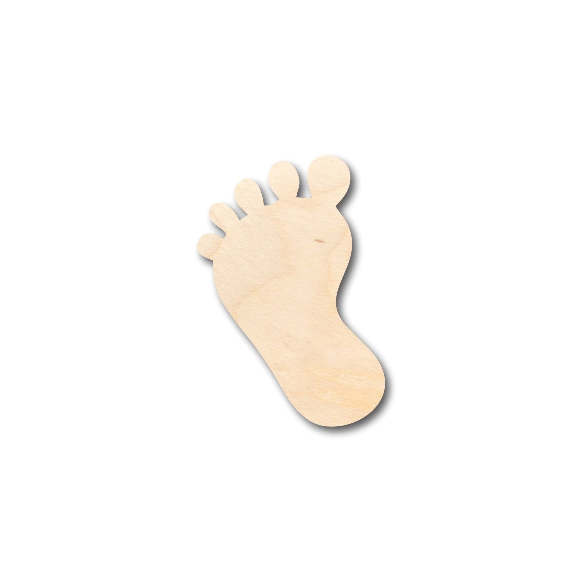 Unfinished Wood Baby Foot Shape - Craft - up to 46" DIY