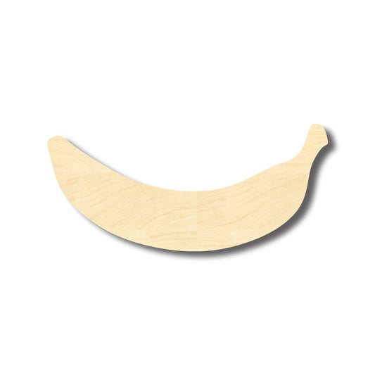 Banana Shape Fruit Wood Cutout - Unfinished Door Hanger - DIY Craft Shape Blanks - Laser Cut Shapes - Decor Cut Outs
