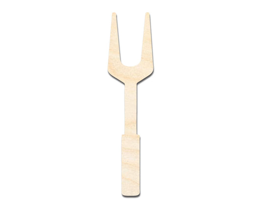Unfinished Wood BBQ Fork Shape | Craft Cutout | up to 46" DIY