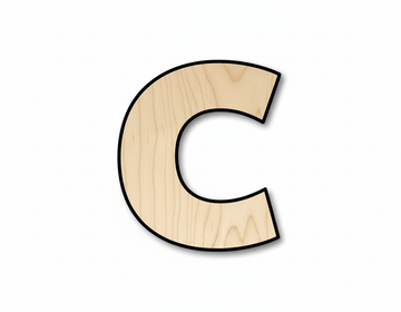Wood Block Letter C - Craft - up to 46" DIY