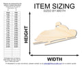 Unfinished Wood Bobsled Shape | DIY Craft Cutout | up to 46