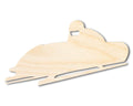 Unfinished Wood Bobsled Shape | DIY Craft Cutout | up to 46