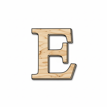 Wood Bold Epsilon Shape - Craft - up to 46" DIY