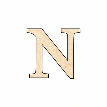 Wood Bold Nu Shape - Craft - up to 46" DIY