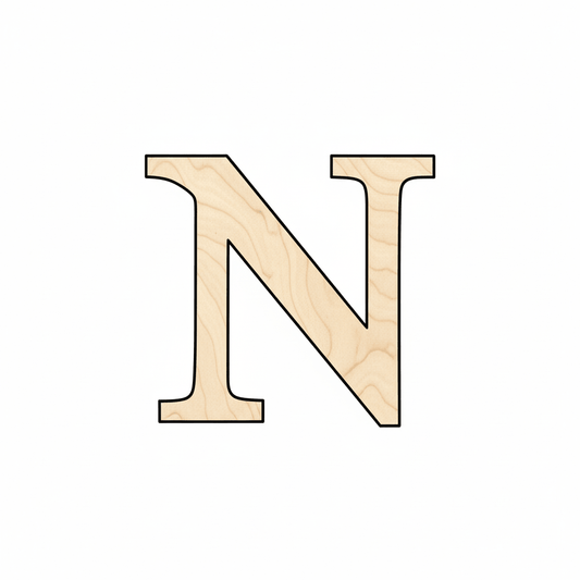 Wood Bold Nu Shape - Craft - up to 46" DIY