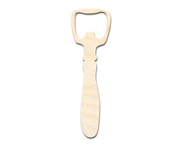 Unfinished Wood Bottle Opener Shape | DIY Craft Cutout | up to 46" DIY