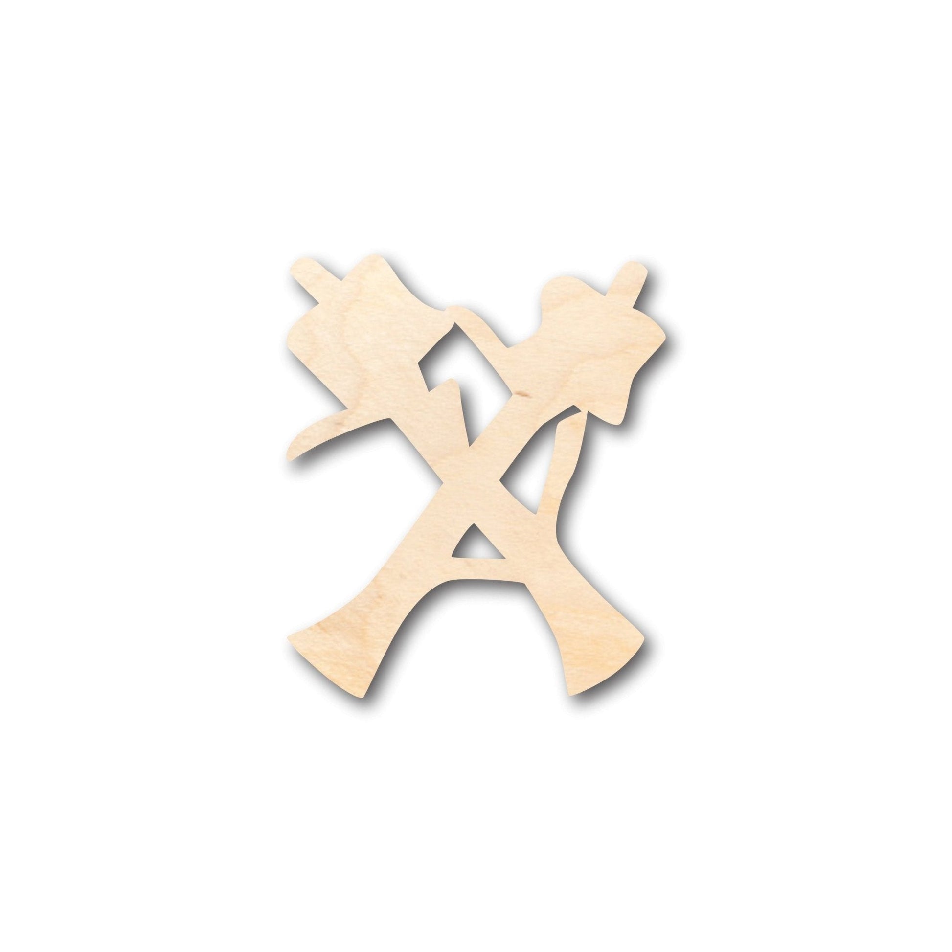 Branch Stick Smores Shape - Craft - up to 46" DIY Wood Cutout - Unfinished Door Hanger - DIY Craft Shape Blanks - Laser Cut Shapes - Decor Cut Outs