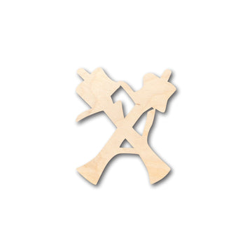 Branch Stick Smores Shape - Craft - up to 46" DIY Wood Cutout - Unfinished Door Hanger - DIY Craft Shape Blanks - Laser Cut Shapes - Decor Cut Outs
