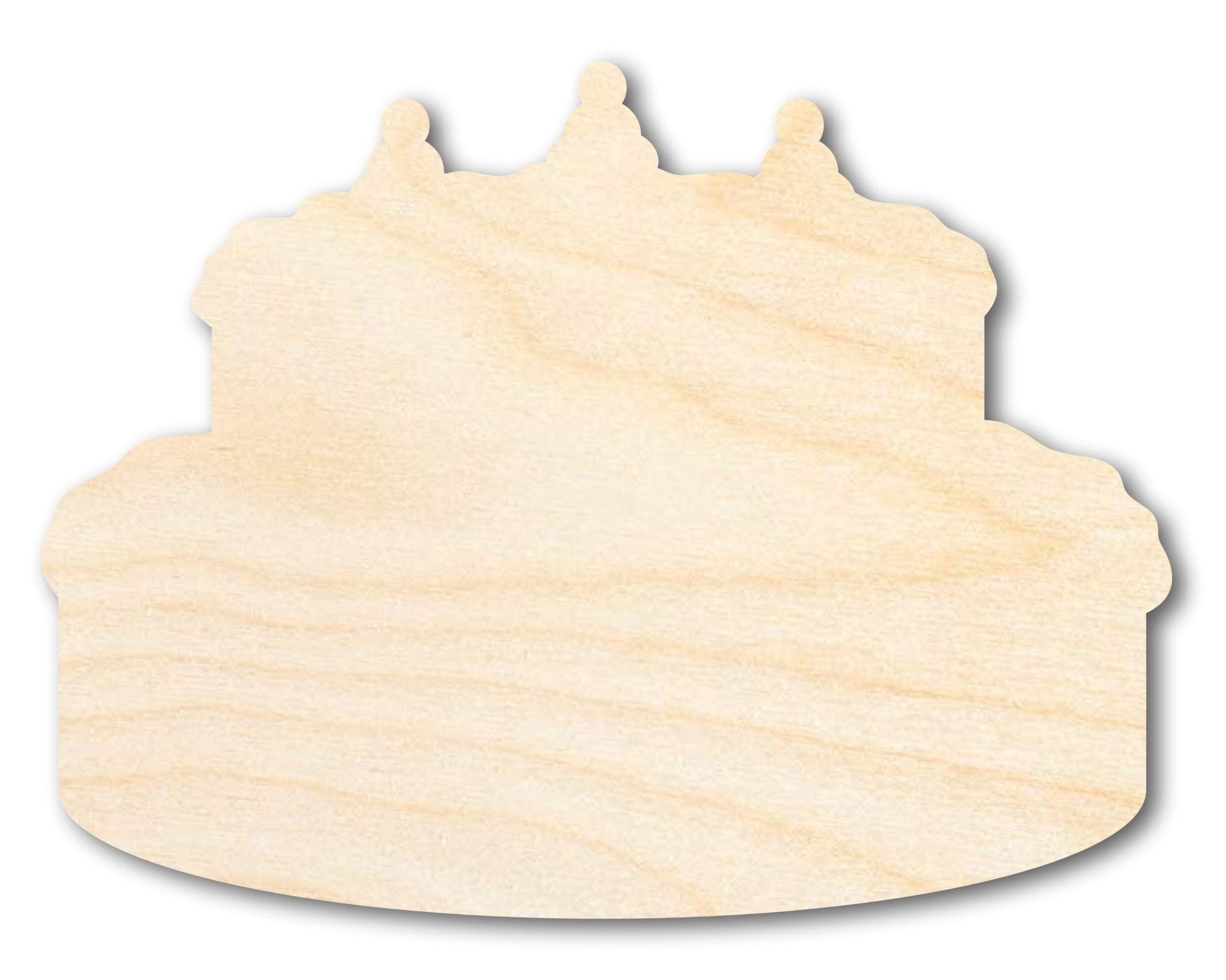 Wood Cake Shape - Craft - up to 46" DIY