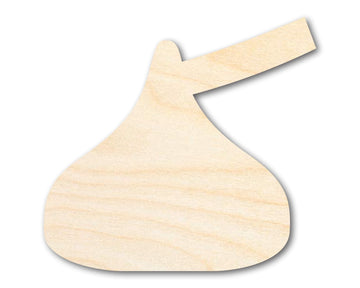Wood Candy Kiss Shape - Craft - up to 46" DIY