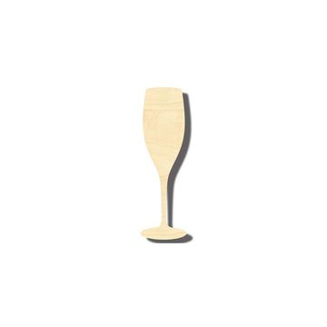 Wood Champagne Glass Shape - Party Decor - Craft - up to 46" DIY