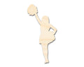 Unfinished Wood Cheerleader Silhouette | DIY Cheer Craft Cutout | up to 46