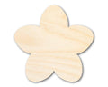 Unfinished Wood Cherry Blossom Shape | DIY Japan Flower Craft Cutout | Up to 36