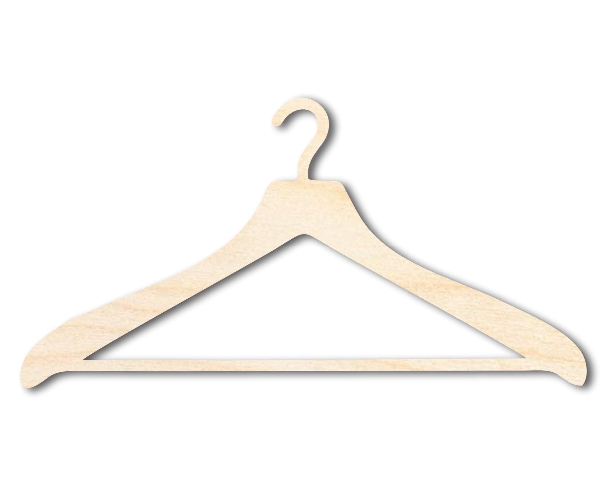 Clothes Hanger Shape Wood Cutout - Unfinished Door Hanger - DIY Craft Shape Blanks - Laser Cut Shapes - Decor Cut Outs