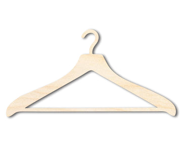 Clothes Hanger Shape Wood Cutout - Unfinished Door Hanger - DIY Craft Shape Blanks - Laser Cut Shapes - Decor Cut Outs