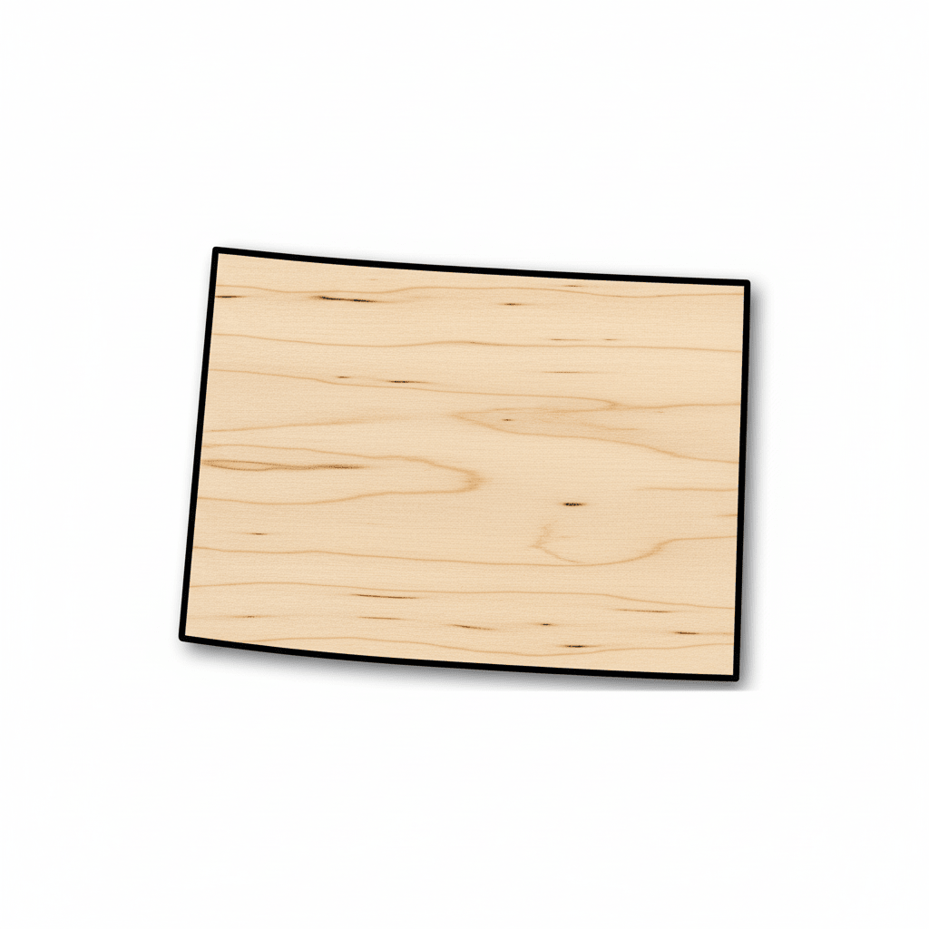 Unfinished Wood Colorado Shape - State - Craft - up to 46" DIY