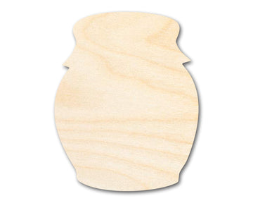 Wood Country Jar Shape - Craft - up to 46"